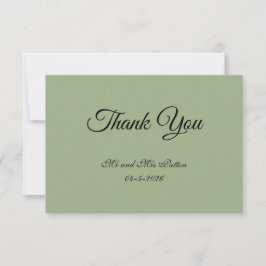 Basic and Elegant Thank You Card Bedankkaart