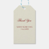 Basic and Elegant Wedding Cadeaulabel (Voorkant)