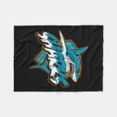 Basic Animal Funny Shark Retro Schattigee meme Fleece Deken (Voorkant (Horizontaal))