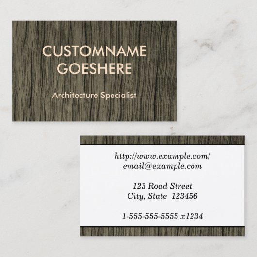 Basic Architecture Specialist-Visitekaartje Visitekaartje (Voorkant / Achterkant)