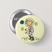 Basic Astronaut Tshirts en Gifts Ronde Button 5,7 Cm (Voorkant /achterkant)