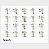 Basic Astronaut Tshirts en Gifts Ronde Sticker (Vel)