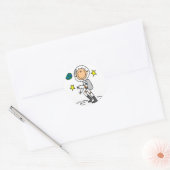 Basic Astronaut Tshirts en Gifts Ronde Sticker (Envelop)