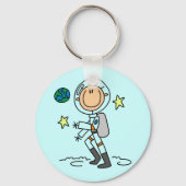 Basic Astronaut Tshirts en Gifts Sleutelhanger (Voorkant)