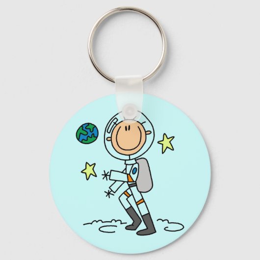 Basic Astronaut Tshirts en Gifts Sleutelhanger (Voorkant)