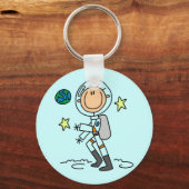 Basic Astronaut Tshirts en Gifts Sleutelhanger (Voorkant)