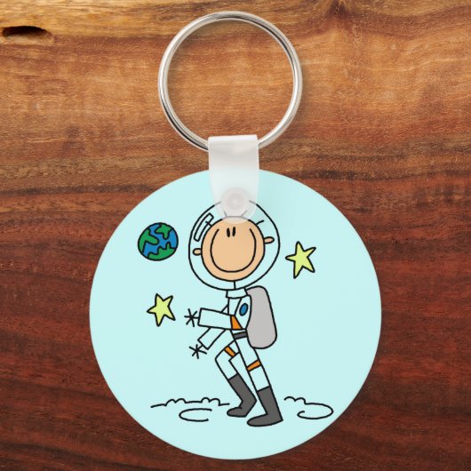 Basic Astronaut Tshirts en Gifts Sleutelhanger (Voorkant)