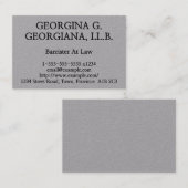 Basic Barrister bij Law Visitekaartje (Voorkant / Achterkant)