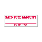 Basic - "BETAALBEDRAG" Rubberstempel Zelfinktende Stempel (Design)