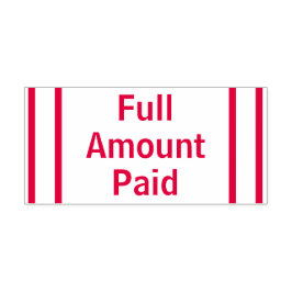 Basic - Betaald bedrag Rubber Stempel