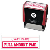 Basic - Betaald bedrag Rubber Stempel (In situ)