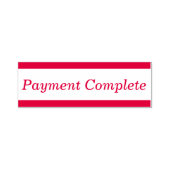 Basic - Betaling voltooid Rubber Stempel (Design)