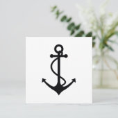 Basic Black Anchor Kaart (Staand voorkant)