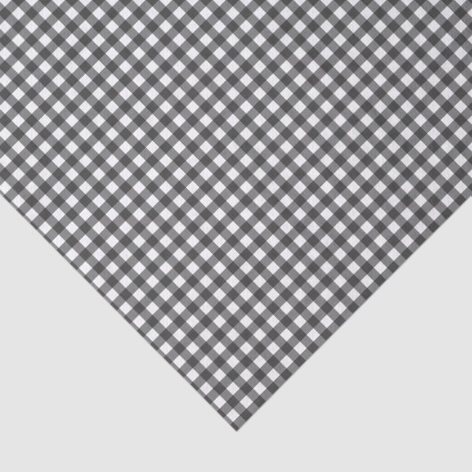 Basic Black Gingham Tissuepapier (Detail)