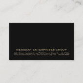 Basic Black Gold Company Visitekaartje (Voorkant)