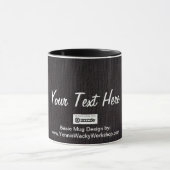 Basic Black, Jouw tekst hier Mok (Midden)