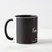 Basic Black, Jouw tekst hier Mok (Links)