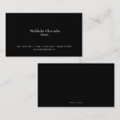 Basic Black Lawyer/Attorney Visitekaartje (Voorkant / Achterkant)