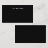Basic Black Visitekaartjes (Voorkant / Achterkant)