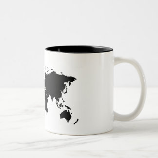 Basic Black Wereldkaart Mok