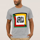 Basic Blauwe Blauwe Blauwe Tshirt DESIGN AFRICA (Voorkant)