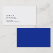 Basic Blue II Visitekaartje (Voorkant / Achterkant)