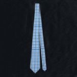 Basic Blue Plaid Stropdas<br><div class="desc">Een eenvoudig blauw plaid ontwerp. Perfect voor Chanoeka</div>