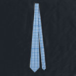Basic Blue Plaid Stropdas<br><div class="desc">Een eenvoudig blauw plaid ontwerp. Perfect voor Chanoeka</div>