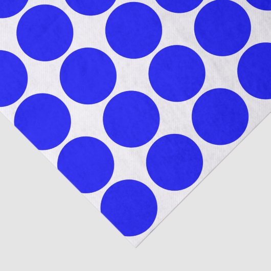 Basic Blue Polka Dot Tissue Paper Tissuepapier (Detail)