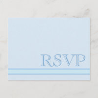 Basic Blue RSVP