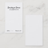 Basic Boutique Bow Card Visitekaartje (Voorkant / Achterkant)