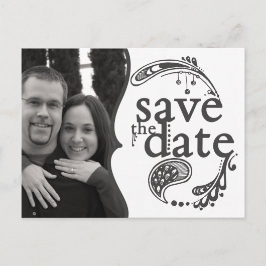 Basic Briefkaart Save the Date (Voorkant)