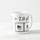 'Basic Bro' slimme STEM nerdy chemie mok (Voorkant rechts)