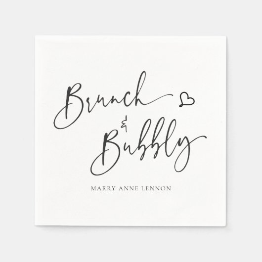 Basic Brunch en Bubble Napkins Servet (Voorkant)