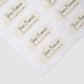 Basic Brush Custom Logo 1 Tan Tissuepapier (Detail)