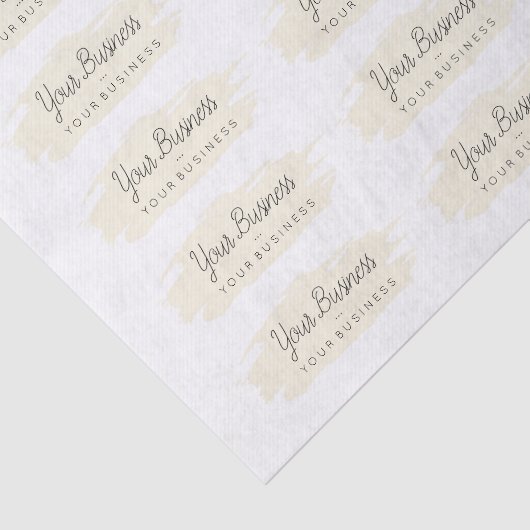 Basic Brush Custom Logo 1 Tan Tissuepapier (Detail)