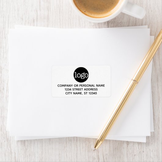 Basic Business Adresetiketten met Logo Etiket (Insitu)