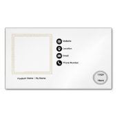Basic Business Card Template Magnetisch Visitekaartje (Voorkant)