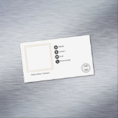 Basic Business Card Template Magnetisch Visitekaartje (Voorbeeld)