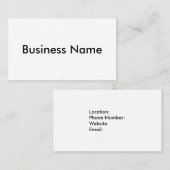 Basic Business Card Visitekaartje (Voorkant / Achterkant)