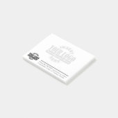 Basic Business Contact Info met Logo WATERMARK Post-it® Notes (Schuin)