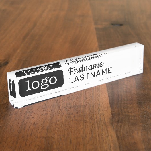 Basic Business Design met logo en werknemer Naambordje (Zijkant)