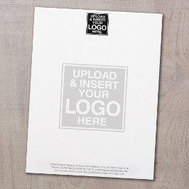 Basic Business Letterhead met WATERMARK Briefhoofd Ontwerp