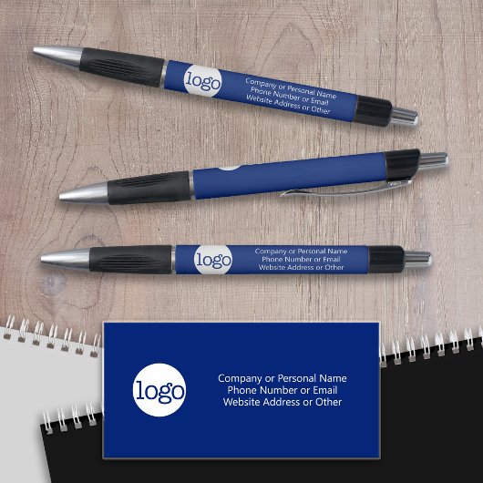 Basic Business Logo Text KAN blauw bewerken Pen