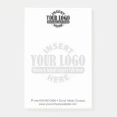 Basic Business met Logo WATERMARK Post-it® Notes (Voorkant)