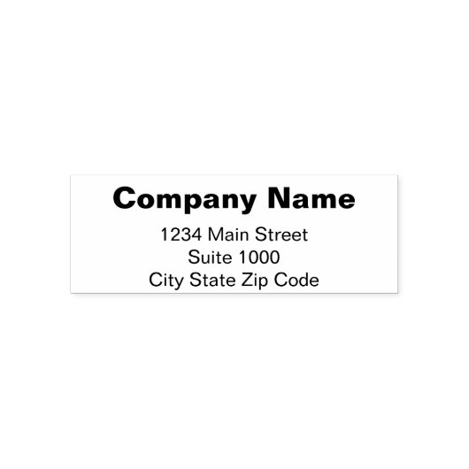 Basic Business Return-adres Zelfinktstempel Zelfinktende Stempel (Design)