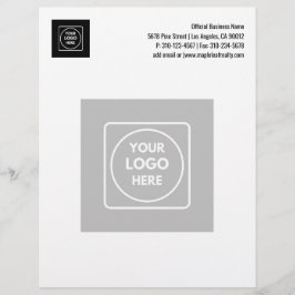 Basic Business Watermark Logo Design letterhead Briefhoofd
