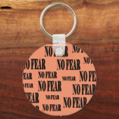 Basic Button Geen angst Sleutelhanger (Voorkant)