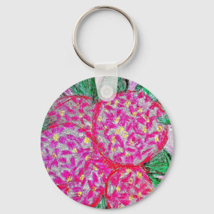 Basic Button Sleutelhanger Hortensia's