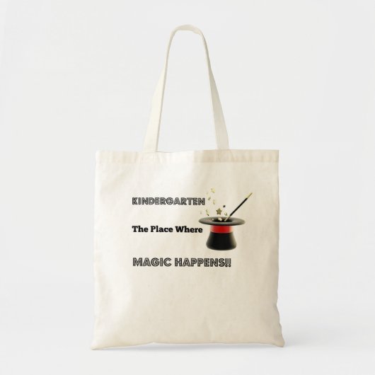 Basic CanvasTote Kindergarten Magic Tote Bag (Voorkant)